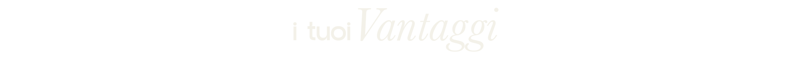 I Tuoi Vantaggi
